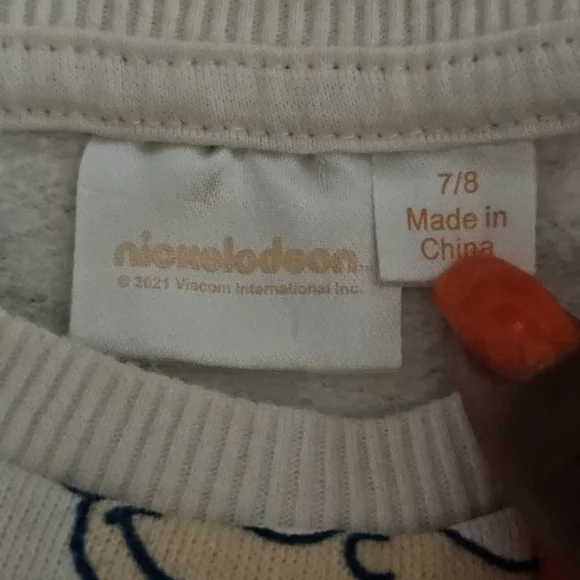 Nickelodeon Cream Cartoon Sweatshirt - Picture 4 of 4